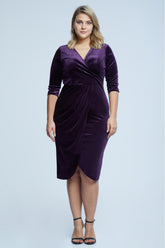Plus Size Velvet Dress